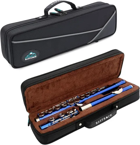 Miniatura 4 de EASTROCK Flautas de agujero cerrado C de 16 teclas para principiantes, niños, estudiantes, flauta de níquel plateado con soporte para estuche y kit