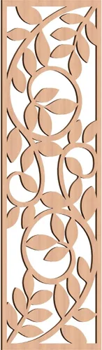 Miniatura 46 de 9 3/8"W x 24 3/8"H x 1/4"T Utica Decorativo Fretwork Madera Paneles de Pared, Abedul