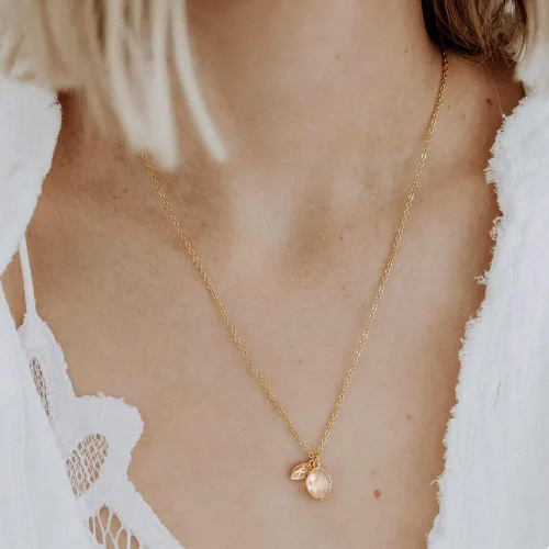 Miniatura 3 de Me&Hz Initial Birthstone Necklace for Women 14K Gold Filled Small Initial Necklace Crystal Birthstone Pendant Necklace for Girls Teens Mom Dainty