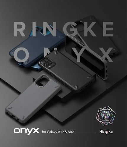 Miniatura 9 de Ringke Onyx - Funda compatible con Samsung Galaxy A12 (6.5 pulgadas), antihuellas dactilares, antideslizante, agarre cómodo, resistente, duradera, a