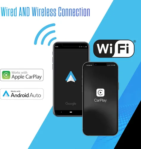 Miniatura 3 de Jensen J1CA8FL 8 pulgadas certificado Apple CarPlay Android Auto con cable o inalámbrico Pantalla táctil DIN simple y doble DIN Radio estéreo
