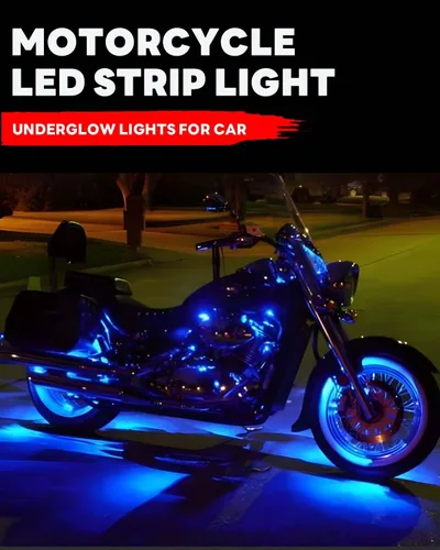 Miniatura 2 de Tira de luz LED de 12 V de 12.7 pulgadas, impermeable, color azul, tiras de luz LED para automóvil, carrito de golf, motocicletas, camiones, barcos