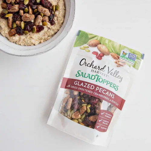 Miniatura 10 de Orchard Valley Harvest - Pecanas glaseadas para ensaladas, bolsas de 0.85 onzas (paquete de 15), con arándanos y pepitas, sin OMG, sin ingredientes