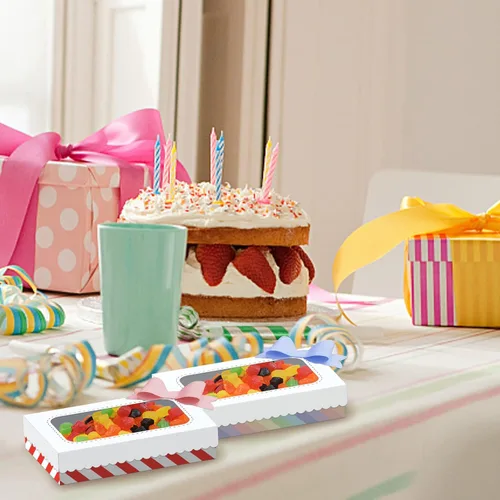 Miniatura 2 de GLOBLELAND Troqueles de corte de caja de dulces 3D para hacer tarjetas, caja de regalo con troqueles de corte de ventana para bricolaje, álbumes