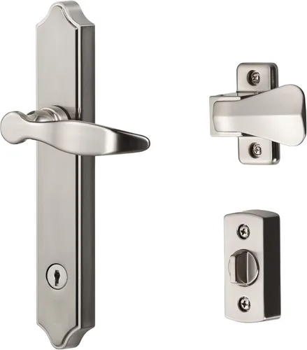 Miniatura 13 de Ideal Security 1216 Manija de puerta Storm para montaje en superficie con cerradura y llave para puertas de 1 a 1 ½ pulgadas de grosor