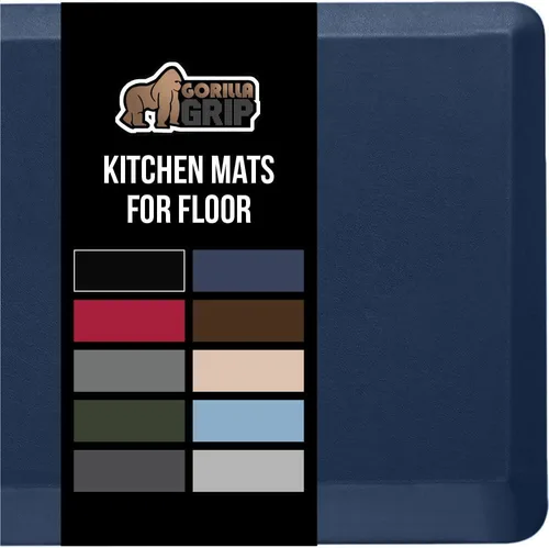 Miniatura 13 de GORILLA GRIP Alfombrillas de cocina cómodas y acolchadas para el suelo, superficie suave impermeable y resistente a manchas, alfombrilla antifatiga