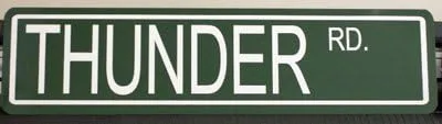 THUNDER RD ROAD METAL STREET SIGN 6X24 E STREET ASBURY PARK THE BOSS SPRINGSTEEN Born to Run Music BAND NEW JERSEY FAN PELÍCULA DE REGALO BARRA DE