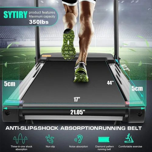Miniatura 5 de Cintas de correr para el hogar con pantalla de TV y WiFi, máquina plegable inteligente, escena de deportes virtual 3D, altavoces HiFi, aplicación