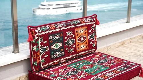 Miniatura 7 de arabicsofa Juego de sofá de asiento marroquí Majlis – Cojín modular de asiento con almohada de respaldo