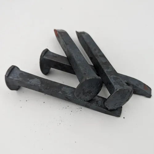 Miniatura 2 de Generic 1 Punta de Ferrocarril Única, Sin Usar, Acero de Alto Carbono, 5/16” x 6”, para Forja de Cuchillos, Artesanías, Decoraciones o Estacas al