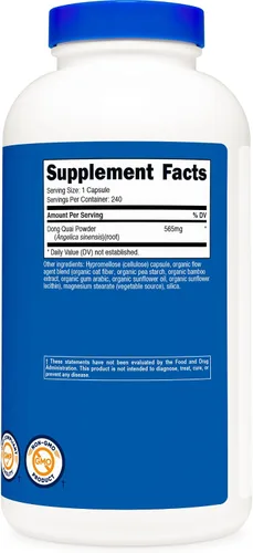 Miniatura 4 de Nutricost Dong Quai 565mg, 240 Cápsulas (2 Botellas)