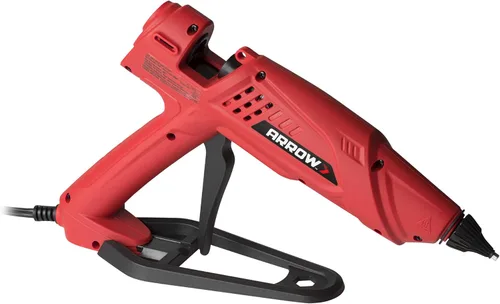 Miniatura 15 de Arrow Fastener Pistola de pegamento termofusible eléctrica profesional de 300 vatios para manualidades, construcción y madera, transparente