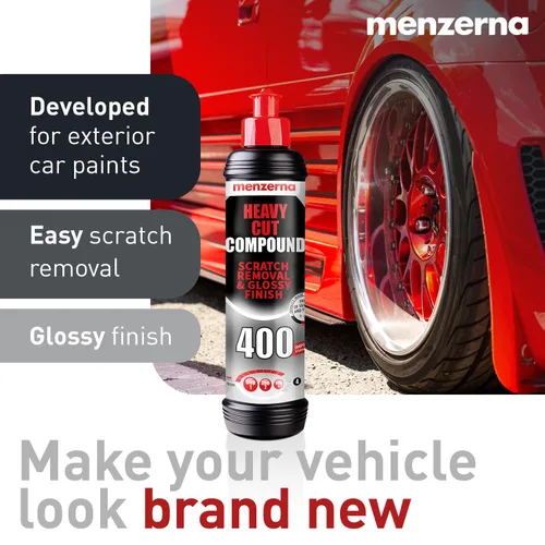 Miniatura 5 de Menzerna Kit para Eliminar Arañazos y Marcas I Juego de Pulido para Coche con Menzerna Corte Pesado 400 y Almohadilla de Pulido de 3,5 Pulgadas I