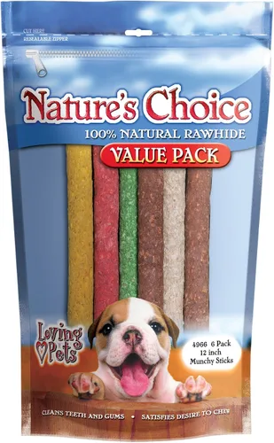 Miniatura 5 de Loving Pets Nature's Choice - Huesos de cuero crudo anudados blancos para perros, de 3 a 4 pulgadas (para perros de menos de 10 libras)