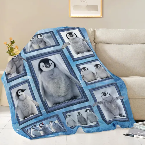 Miniatura 305 de Manta de Foca del Océano, Regalos de Focas para Niños, Niñas, Adultos, Mujeres y Hombres, Suave, Acogedora, Cálida, Felpa Esponjosa, Mullida