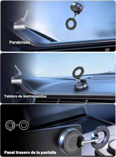 Miniatura 2 de snanlen Soporte magnético de teléfono de vacío de nano gel de 360° mejorado para Magsafe