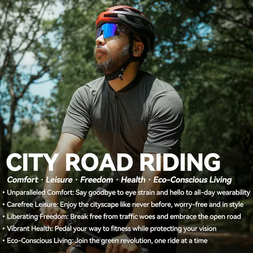 Miniatura 2 de Gafas de ciclismo para hombres y mujeres, protección UV400, marco TR90, gafas de sol deportivas para correr, conducir, bicicleta, MTB Marco