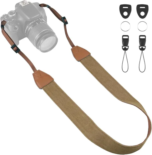Miniatura 10 de Correa universal para cámara, correa para el cuello de la cámara, correas de hombro ajustables compatibles con Canon, Fujifilm, Nikon, Olympus