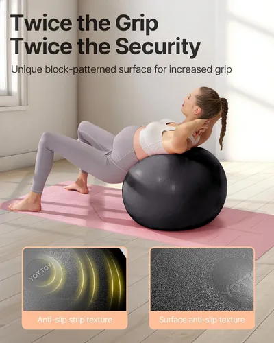 Miniatura 4 de YOTTOY Pelota de Embarazo - Pelota de Nacimiento de 1.8mm de Grosor para Fisioterapia Materna y Preparación del Parto, Yoga y Ejercicio