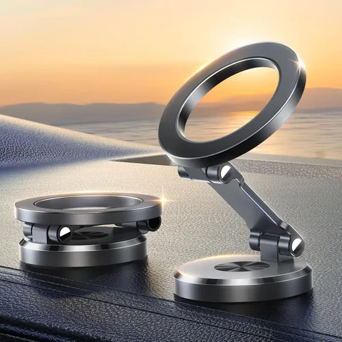 Miniatura 10 de JOYROOM Se ajusta al soporte MagSafe para coche, [todo metal] soporte magnético para teléfono para automóvil con imanes fuertes, soporte para iPhone