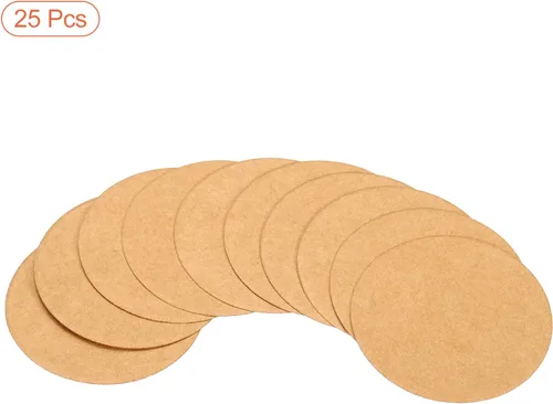 Miniatura 50 de PATIKIL Papel de cartón redondo de 5.9 pulgadas, 25 unidades de círculos de disco en blanco para decoración de fiestas, manualidades, manualidades
