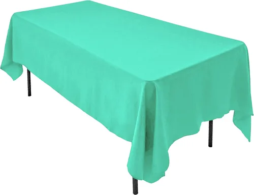Miniatura 37 de AK TRADING CO. Mantel rectangular de poliéster de 60 x 102 pulgadas, fabricado en Estados Unidos, resistente a las arrugas, ignífugo, duradero