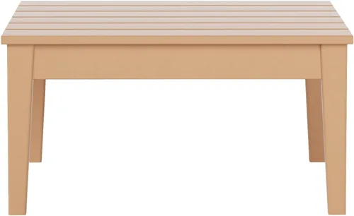 Miniatura 4 de WestinTrends Ashore - Mesa de centro para exteriores, 32 pulgadas para todo tipo de clima, de madera de polietileno Adirondack, mesa auxiliar Teca