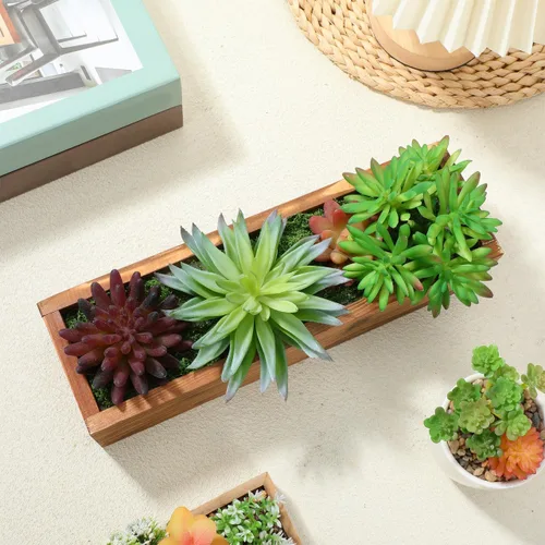 Miniatura 5 de Macetero de madera rústica de madera de cedro de 11.81 pulgadas, caja de ventana de madera de cedro para jardinería, balcón, patio, uso al aire libre
