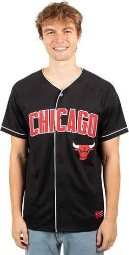 Miniatura 2 de Ultra Game Camiseta de béisbol oficial de la NBA con botones y botones para hombre Negro 23