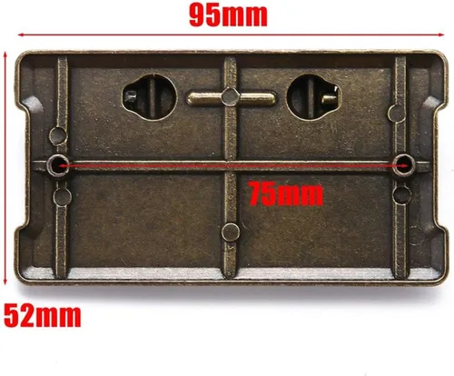 Miniatura 2 de DUDUA 2 piezas Tiradores de Anillo Vintage de Bronce Antiguo para Cajón, Perillas Herrajes para Cómoda Armario Puerta Muebles Cajones Herrajes
