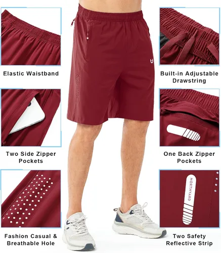 Miniatura 204 de NORTHYARD - Pantalones cortos deportivos para correr para hombres, ligeros, de secado rápido, 7, 5 o 9 pulgadas, para senderismo, deportes, gimnasio
