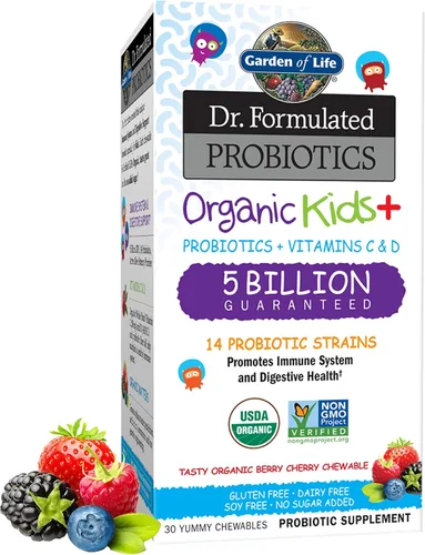 Miniatura 10 de Garden of Life - Probióticos para niños Probióticos orgánicos formulados para niños, sandía-acidophilus y probióticos promueve el sistema