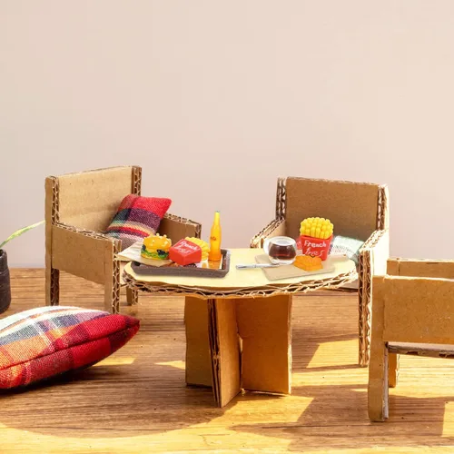 Miniatura 5 de 38 piezas de accesorios en miniatura para casa de muñecas, juguetes de comida en miniatura, juegos de miniaturas, alimentos pequeños para muñecas