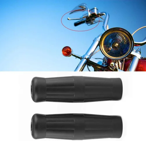 Miniatura 4 de 178 empuñaduras vintage para motocicleta, agarres universales de motocicleta de 1 pulgada, manillar clásico vintage, diseño de botella de coque Negro