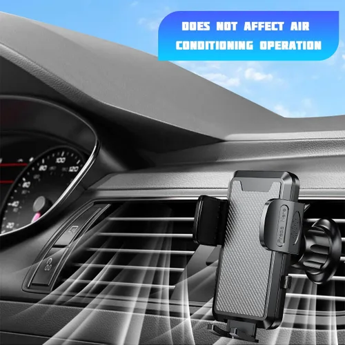 Miniatura 6 de Soporte de teléfono para automóvil, rotación de 360°, ajustable, portátil, ventilación de aire, soporte para teléfono inteligente con clip
