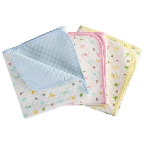 Miniatura 7 de Colchón cambiador para pañales de bebé o niño, hoja impermeable protectora, almohadilla menstrual, paquete de 3, Blanco