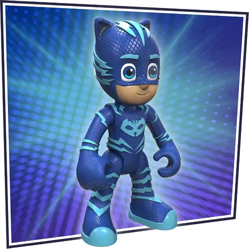 Miniatura 7 de PJ Masks Robo-Catboy - Juguete preescolar con luces y sonidos para niños de 3 años en adelante, traje de robot Catboy con figura de acción
