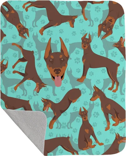 Miniatura 67 de Caroline's Treasures MLM1042LQB Airedale Terrier - Manta acolchada de 50 x 60 pulgadas, diseño de ilustraciones para cama, sofá, suave y ligera