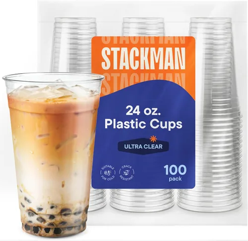 Miniatura 7 de Vasos de plástico desechables transparentes PET [100 unidades – 16 oz.]