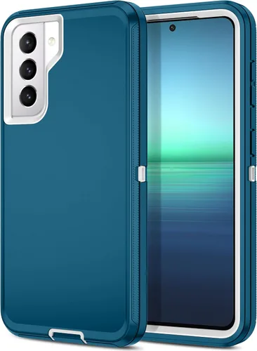 Miniatura 8 de I-HONVA Funda para Galaxy S21 5G a prueba de golpes, a prueba de polvo y caídas, 3 capas de protección de cuerpo completo