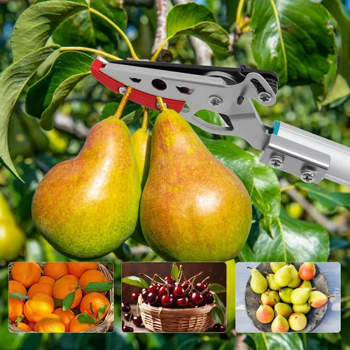 Miniatura 7 de GARTOL - Podadora de largo alcance con corte y retención, podadora de poste de 32 pulgadas ligera, mango largo, corta hasta 1/2 pulgada, uso con una