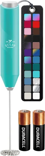 Miniatura 70 de Zulay Kitchen - Batidor eléctrico de mano para café, lattes, capuchinos, matcha y chocolate caliente, mezclador portátil para bebidas, accesorio