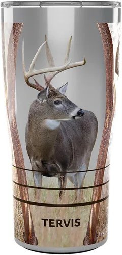 Miniatura 17 de Tervis Deer Trio - Vaso aislado de doble pared hecho en Estados Unidos mantiene las bebidas frías y calientes, 16 onzas, clásico Transparente