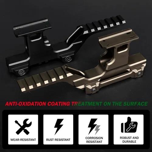 Miniatura 4 de Kit de montaje tipo grupo táctico elevadores alcance montaje para T1 T2 mira de alcance óptico, para 0.787 in Picatinny Riser alcance Mount
