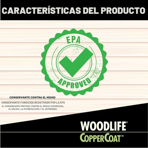 Miniatura 4 de WOODLIFE 1901A-4PK CopperCoat Conservante de madera verde, 0.88 galones, verde, paquete de 4