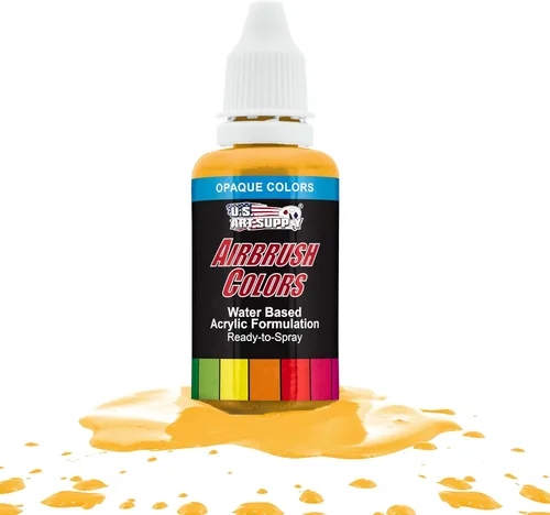 Miniatura 27 de U.S. Art Supply Opaque Lake Blue - Pintura acrílica para aerógrafo con efectos especiales, 8 onzas, lista para rociar, pintura con pincel de aire a