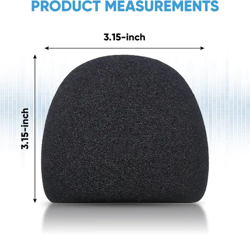 Miniatura 2 de Parabrisas de espuma para micrófono Blue Yeti – Cubierta de filtro Pop hecha de material de esponja de calidad que filtra la grabación no deseada