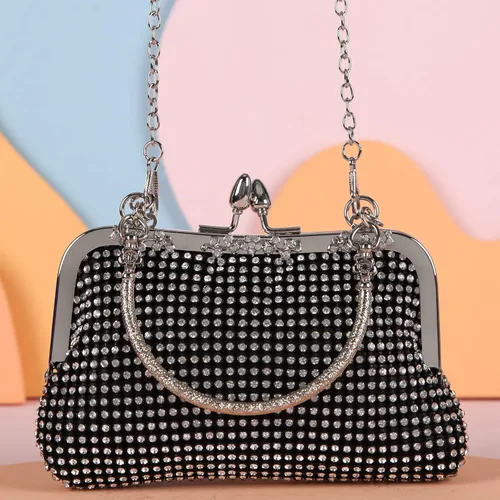 Miniatura 6 de Fawziya Rhinestone Crystal Embrague Lindos bolsos de noche y embragues para las mujeres