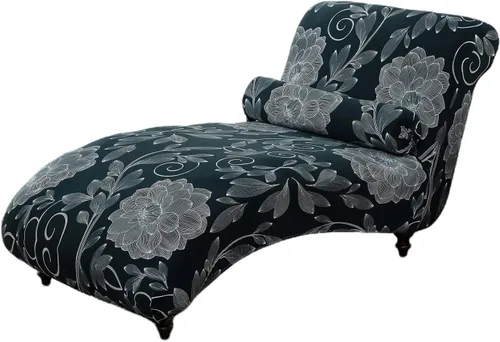 Miniatura 42 de Funda para tumbona sin brazos, funda elástica estampada para sofá reclinable, fundas elásticas para tumbonas para sala de estar, dormitorio, 13