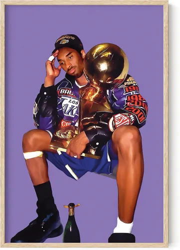 Miniatura 9 de HAUS AND HUES Póster de Kobe Bryant, Imagen de Kobe Bryant, Pósteres de Baloncesto para Dormitorio de Niños, Arte de Pared de Baloncesto para Marco